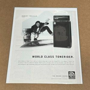 AMPEG AMPS - ROBERT TRUJILLO of METALLICA - 2009 Print Advertisement